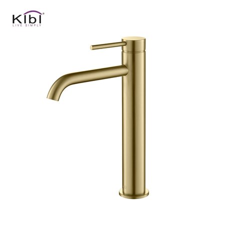 KIBI Circular Single Handle Bathroom Vessel Sink Faucet KBF1009BG